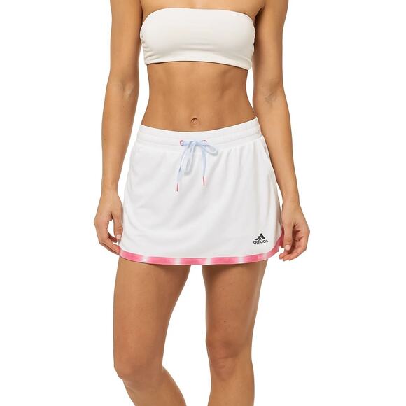 Adidas Climacool Tennis Skirt White/Pink - Women's XL - Picture 1 of 5